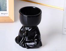 Charger l'image dans la galerie, Ceramic Black White Zen Vase