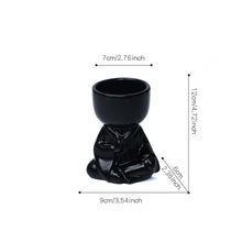 Charger l'image dans la galerie, Ceramic Black White Zen Vase
