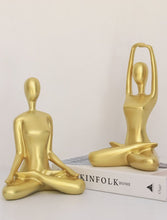 Load image into Gallery viewer, Golden Yoga Figure Sculpture