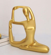 Load image into Gallery viewer, Golden Yoga Figure Sculpture
