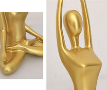 Load image into Gallery viewer, Golden Yoga Figure Sculpture