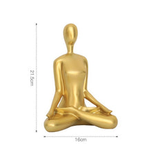 Load image into Gallery viewer, Golden Yoga Figure Sculpture
