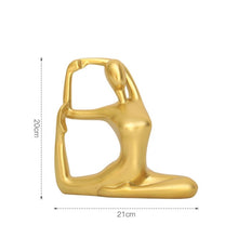 Load image into Gallery viewer, Golden Yoga Figure Sculpture
