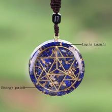 Charger l'image dans la galerie, Lapis Lazuli Merkaba Necklace
