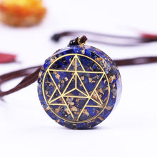Charger l'image dans la galerie, Lapis Lazuli Merkaba Necklace