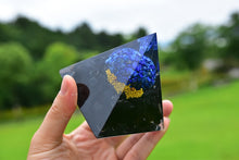 Charger l'image dans la galerie, Lapis Lazuli Obsidian Tree Of Life Pyramid
