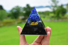 Charger l'image dans la galerie, Lapis Lazuli Obsidian Tree Of Life Pyramid