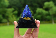 Charger l'image dans la galerie, Lapis Lazuli Obsidian Tree Of Life Pyramid
