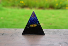 Charger l'image dans la galerie, Lapis Lazuli Obsidian Tree Of Life Pyramid