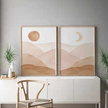 Charger l'image dans la galerie, Sun Moon Boho Print