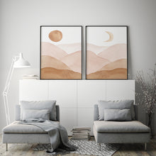 Charger l'image dans la galerie, Sun Moon Boho Print