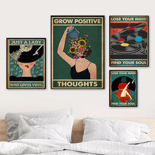 Load image into Gallery viewer, Grow Positive Thoughts Poster

