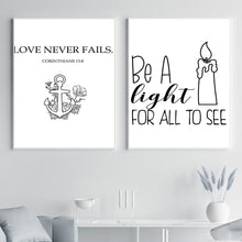 Charger l'image dans la galerie, Flower Wreath Love God Quote