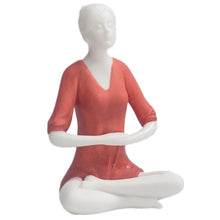 Charger l'image dans la galerie, White Ceramic Yoga Girl Figurines