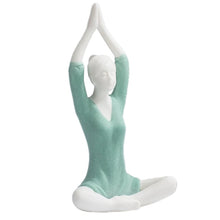 Charger l'image dans la galerie, White Ceramic Yoga Girl Figurines