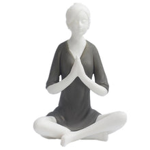 Charger l'image dans la galerie, White Ceramic Yoga Girl Figurines