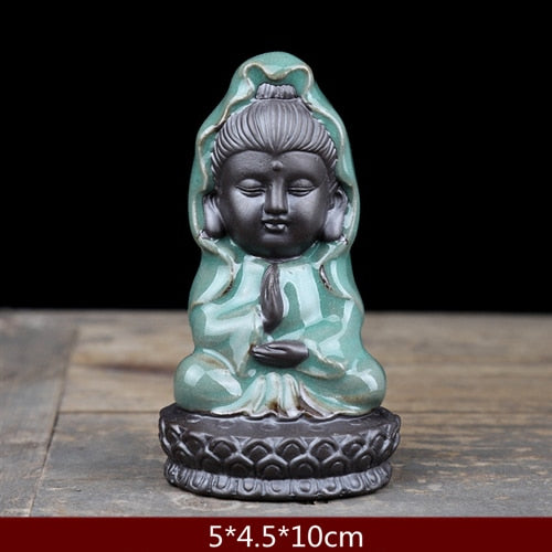 Ceramic Small Monk Figurines