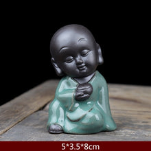 Charger l&#39;image dans la galerie, Ceramic Small Monk Figurines
