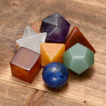 Load image into Gallery viewer, 7 Chakra Mini Crystal Geometry
