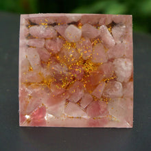 Load image into Gallery viewer, Strawberry Quartz Tree Of Life Pyramid
