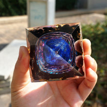 Load image into Gallery viewer, Lapis Lazuli Sphere Obsidian Pyramid
