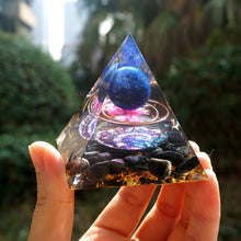 Charger l&#39;image dans la galerie, Lapis Lazuli Sphere Obsidian Pyramid
