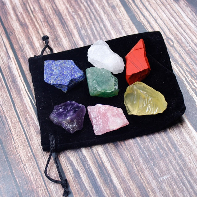 Unpolished Natural Crystal Stones (1 Set)
