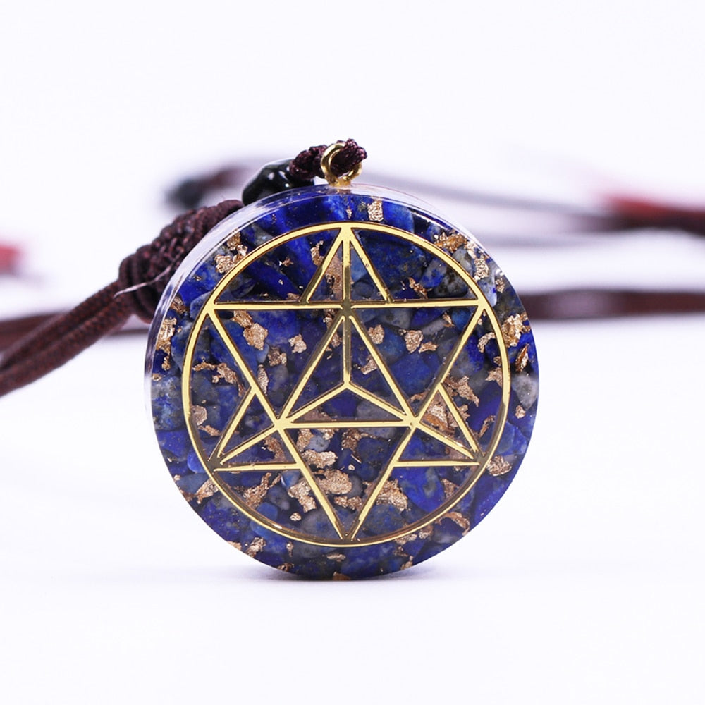 Lapis Lazuli Merkaba Necklace