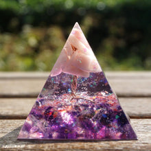 Charger l&#39;image dans la galerie, Pink Opal Amethyst Tree Of Life Pyramid

