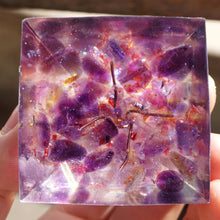 Load image into Gallery viewer, Pink Opal Amethyst Tree Of Life Pyramid
