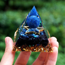 Charger l&#39;image dans la galerie, Lapis Lazuli Sphere Obsidian Star Pyramid
