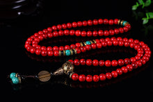 Load image into Gallery viewer, Red Pine Stone Mala
