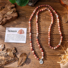 Charger l&#39;image dans la galerie, Pink Aventurine Mala Bracelet
