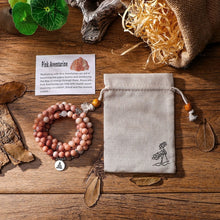 Charger l&#39;image dans la galerie, Pink Aventurine Mala Bracelet
