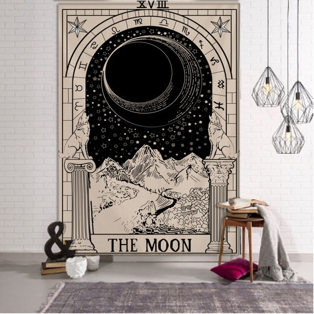 Night Moon Tarot Tapestry