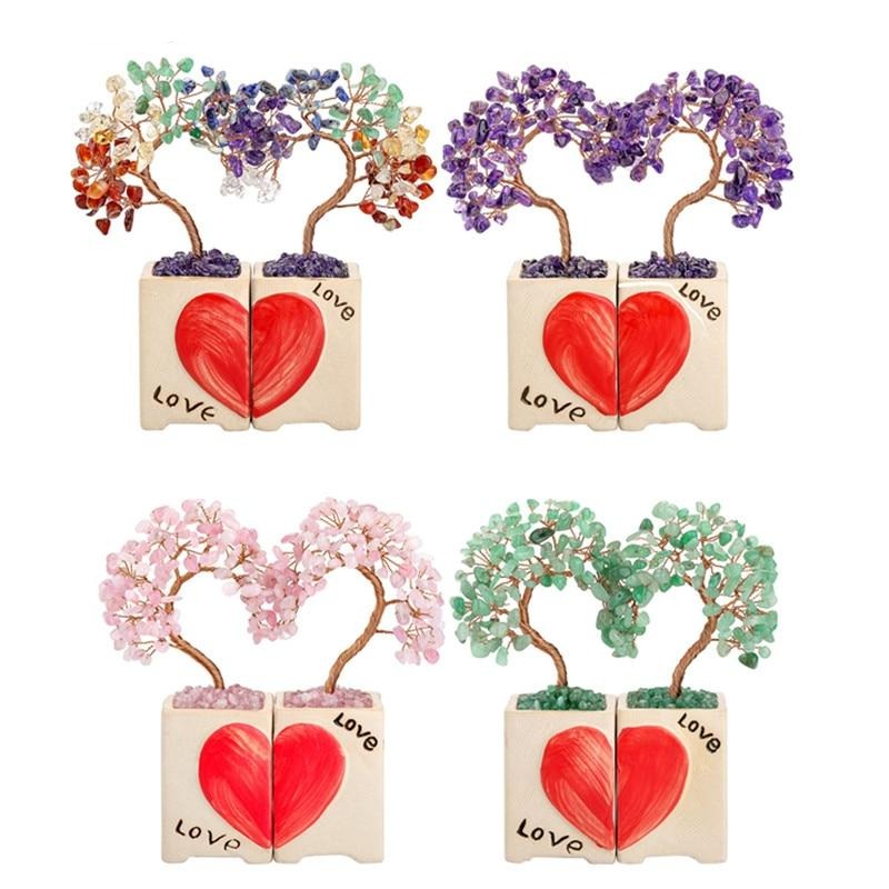 Crystal Heart Tree (2 Pcs)