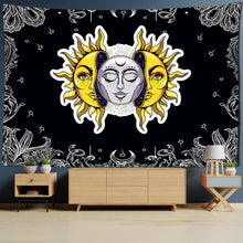 Charger l&#39;image dans la galerie, Colorful Sun Moon Tapestry
