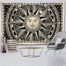 Load image into Gallery viewer, Colorful Sun Moon Tapestry
