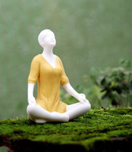 Load image into Gallery viewer, White Ceramic Yoga Girl Figurines

