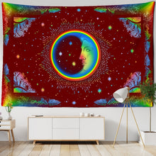 Charger l&#39;image dans la galerie, Colorful Sun Moon Tapestry
