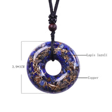 Charger l&#39;image dans la galerie, Lapis Lazuli Doughnut Necklace
