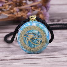 Load image into Gallery viewer, Amazonite Horus Eye Necklace
