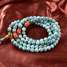 Load image into Gallery viewer, Turquoise Mala Bracelet
