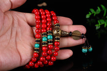 Load image into Gallery viewer, Red Pine Stone Mala
