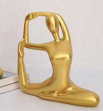Charger l&#39;image dans la galerie, Golden Yoga Figure Sculpture
