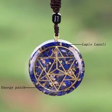 Load image into Gallery viewer, Lapis Lazuli Merkaba Necklace
