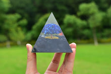 Charger l&#39;image dans la galerie, Lapis Lazuli Obsidian Tree Of Life Pyramid
