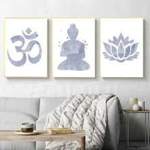 Load image into Gallery viewer, Grey Meditation Canvas Painting
