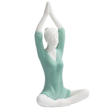 Charger l&#39;image dans la galerie, White Ceramic Yoga Girl Figurines

