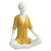 Load image into Gallery viewer, White Ceramic Yoga Girl Figurines
